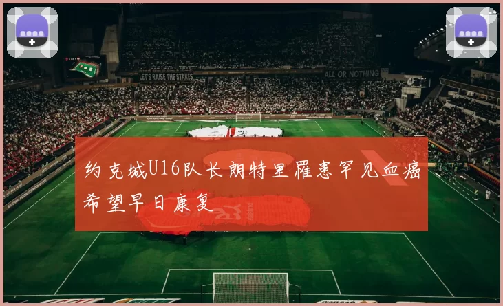 约克城U16队长朗特里罹患罕见血癌希望早日康复